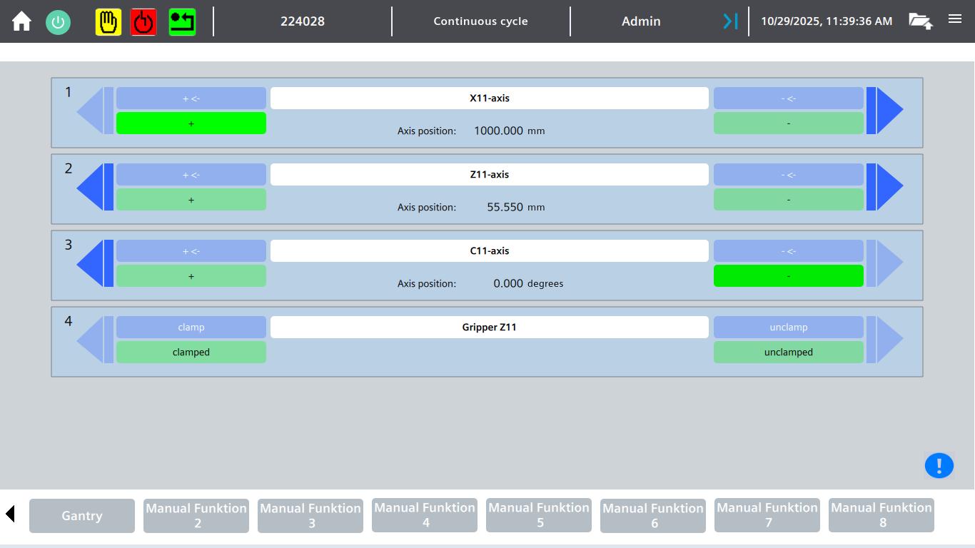 Gebhardt-HMI Manual Function